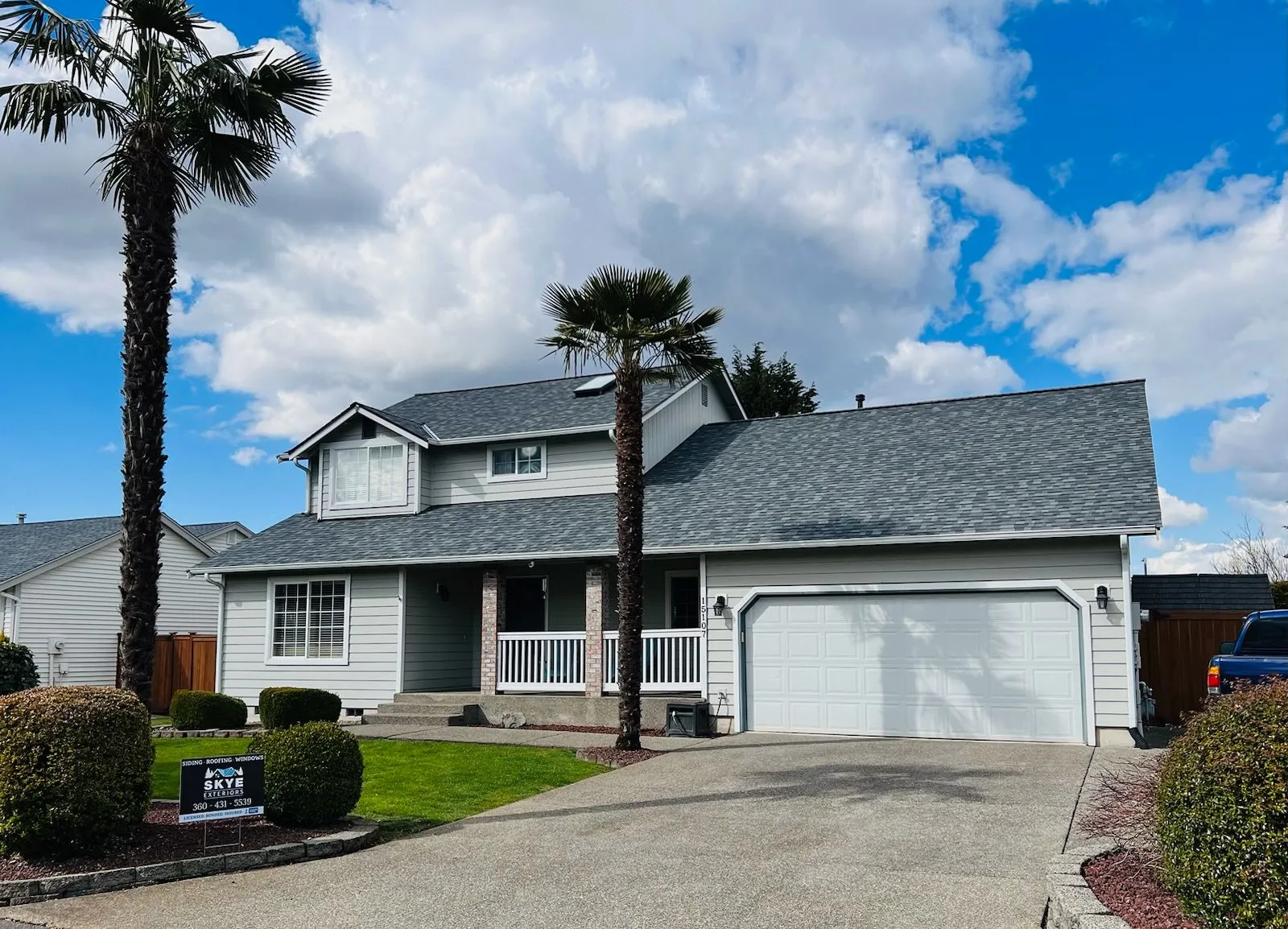 Skye Exteriors roof install in progress